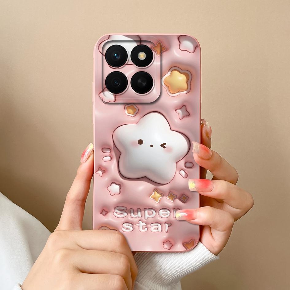 Hülle Für Huawei Honor X8c 7S 10i 20 20e 30 30S 50 50SE 60SE 70 Lite Pro Plus Hübsche Bunte Blume Flüssig Silikon Anti Rutsch Gehäuse Für Huawei Hülle