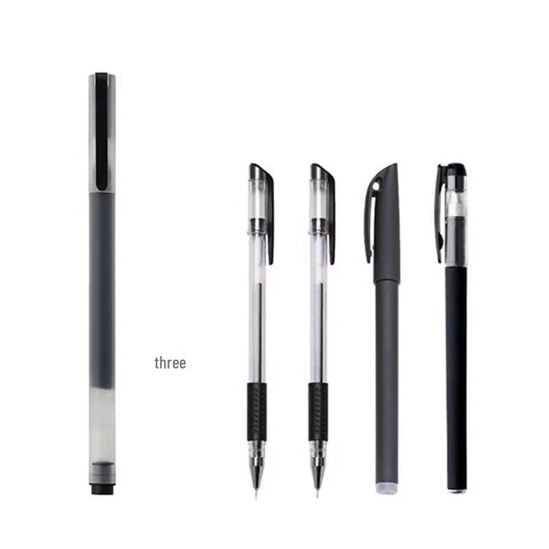 High-Capacity 0.5 Bullet Tip Ballpoint Pen for Students & Offices - Carbon Black Ink