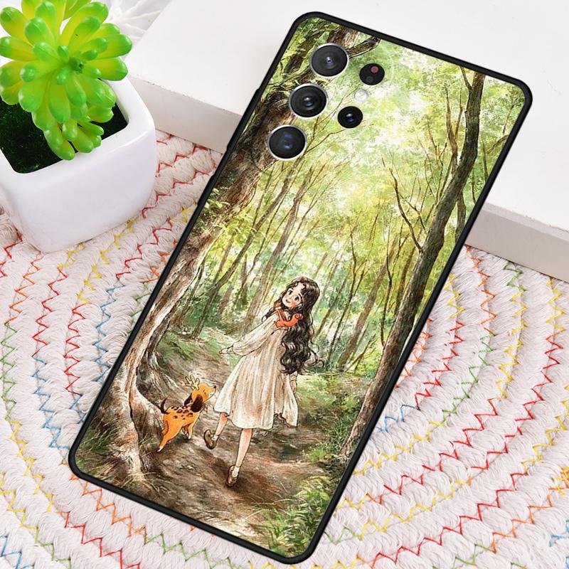 The Diary Of A Forest Girl TPU Phone Case For Samsung Galaxy note 10 pro S26 S25 S24 S23 S22 Ultra Plus S21 FE S20 Cover