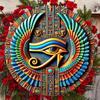 Metal Wall Art Decor Horus Eye Engraving Unique Wedding Party Gift Home Decoration