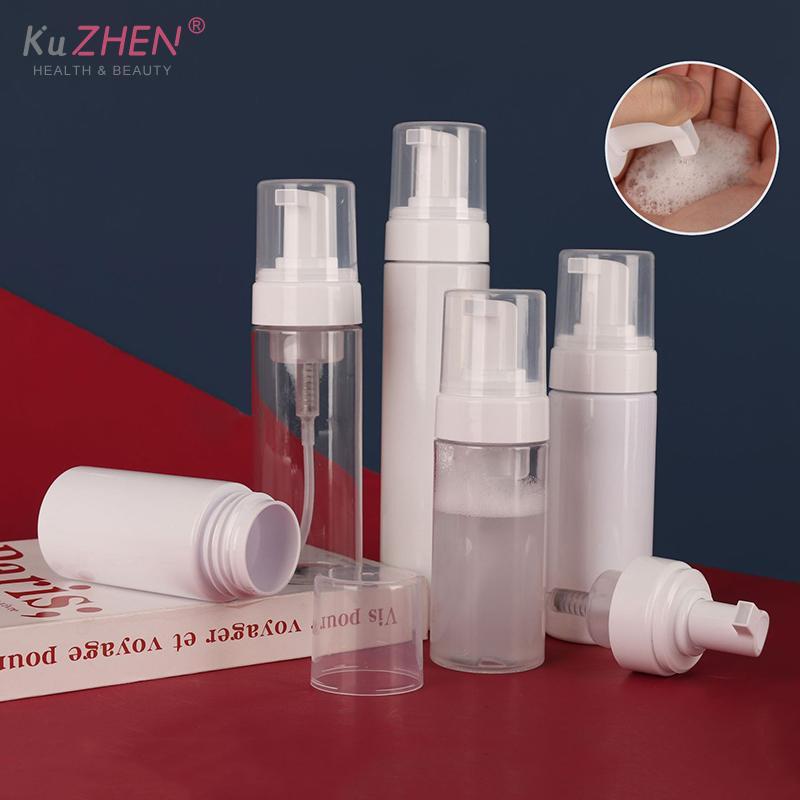 Botella dispensadora de bomba de espuma para loción de 100/120/150/200/250 ml Vacía Rellenable Para Jabón de Manos Champú Limpiador Envase Portátil Viaje