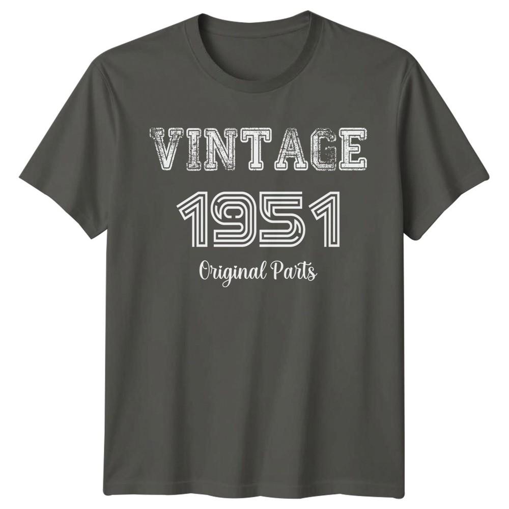 Vintage 1951 Original Parts Unisexs T Shirt 75th Birthday Gift