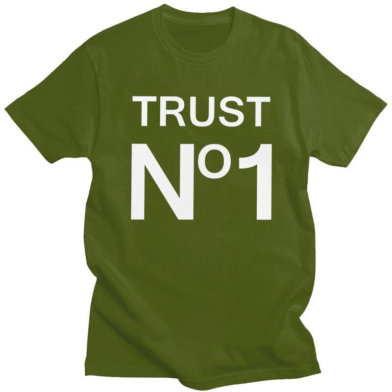 Custom Male Trust No One T Shirt Short Sleeves Cotton Tshirts Streetwear Tshirt Leisure Tees Clothes