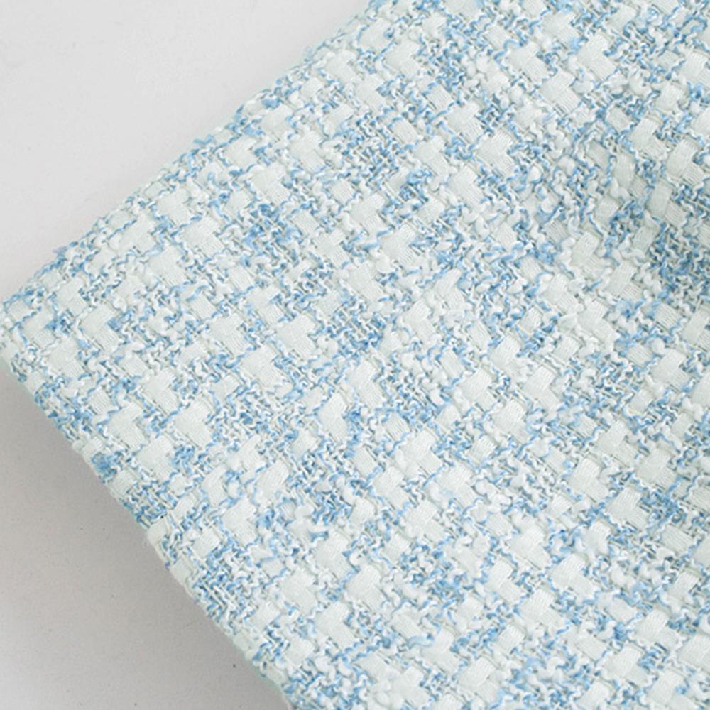 Autumn Women's Jacket Tweed Pocket Decoration Vintage Long Sleeve Blazer