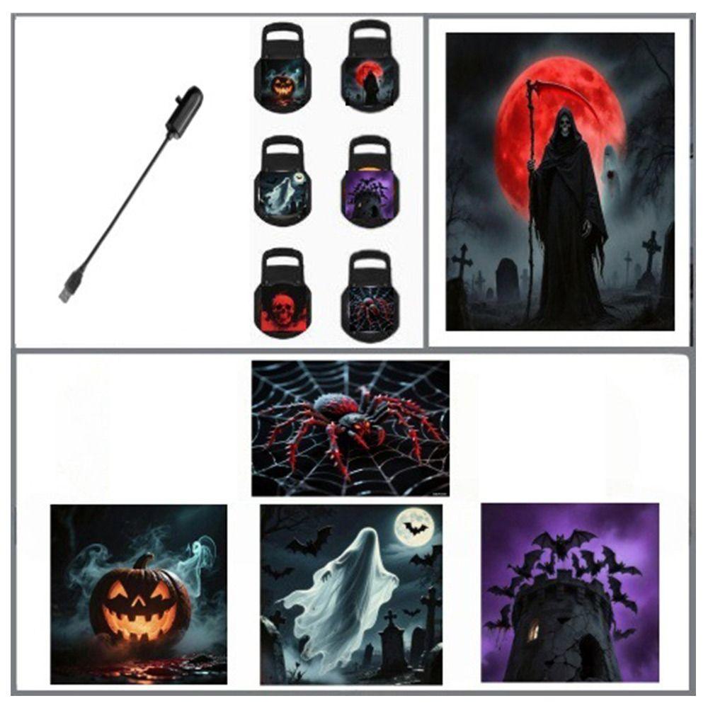Projector Lamp LED Halloween Lamp 5V USB Powered Decorative Light Projector Party Atmosphere