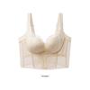 French Style Adjustable Push-Up Bra for Small Busts with Side Support and Six-Row Hook