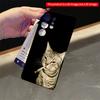 2DFlat Samsung Phone Case Smoking Tabby Cat Phone Case Applicable To Galaxy S22 S23 S24 S25ULTRA S26 A12 A13 A14 A15 A16