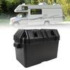 12V Wohnmobil-Batteriekasten Vielseitig Anhänger-Batteriekasten Robuste Struktur Schwarz für Batterien kleiner als 325x195x185mm