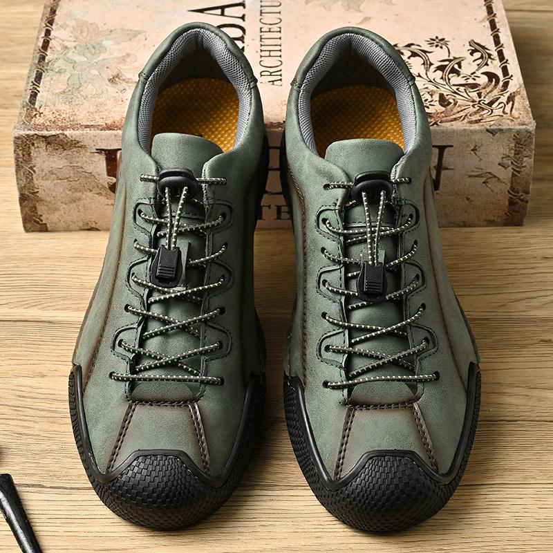 Utomhussneakers Herrklingskor Retro Manläder Affärsman Manlig Barockskor Vardagsskor för Män Oxford Arbetskläder