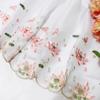100 x 150 cm chinesische Farbverlauf-Stickerei Lotus Spitze weicher Stoff DIY Hanfu Shirts Puppentuch DIY Nähen Handwerk Organza Tüll Stoff