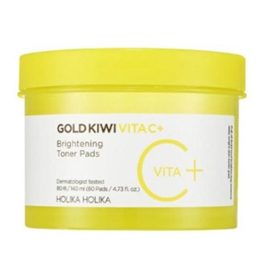 

Holika Holika Gold Kiwi Vita C+ Осветляющие тонер-диски 80 шт. 0