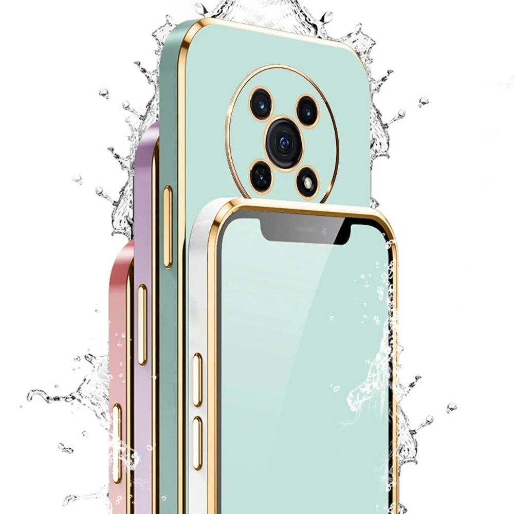 For Huawei Nova Y90 Case Huawei Nova Y90 Phone Case CTR-LX2 CTR-LX1 Case Luxury Square Plating Shockproof Back Cover