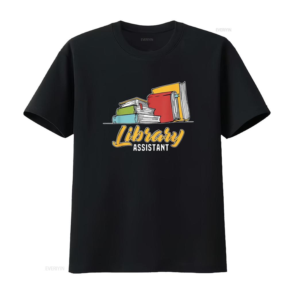 Bibliotheksassistent Buchleser Literatur Sommer Essential Damen T-Shirt Bequem und Stilvoll vintage Gewaschen Dehnbar