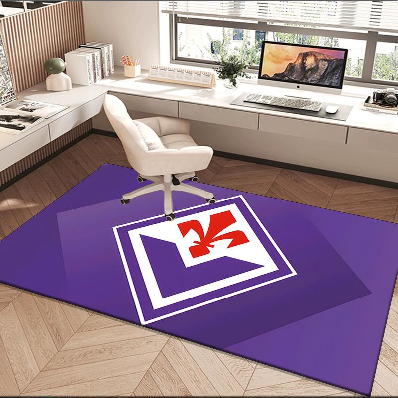 1PC rug Fiorentina Football Crest Carpet, Chair Rug,Area Rug for Office Bedroom living rooms bedroom, Doormat decor Christmas fan gifts