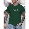 Men's 100% Cotton Summer Loose Size Creative Aircraft Graphic Print Casual Fit Round Neck Short Sleeve T-shirt Top