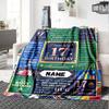 Happy 17Th Birthday Celebration Customize Your Name Blankets Are Warm Soft Blankets Perfect For Naps Sofas And Relaxation They Also Make Great