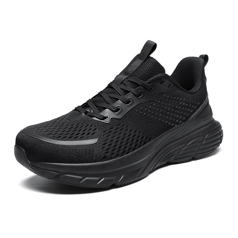 Men's Wide Fit Mesh Running Shoes with Shock-Absorbing Soles - 2026 Spring/Summer Collection