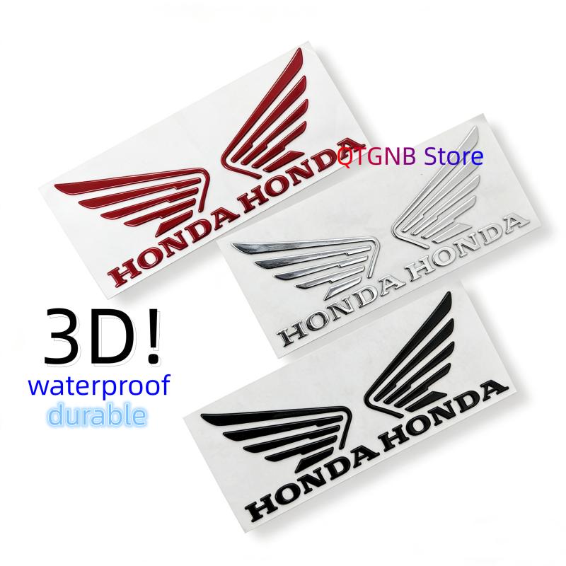OBTLU1 Motorcycle Sticker Wing Tank 3D Logo For HONDA Hornet NT1100 CBR CB Shadow PCX VFR XADV ADV Forza All HONDA Moto Accessories wlfx8