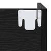Shoe Cabinet Black Oak Effect 60 x 18 x 90 cm Engineered Wood