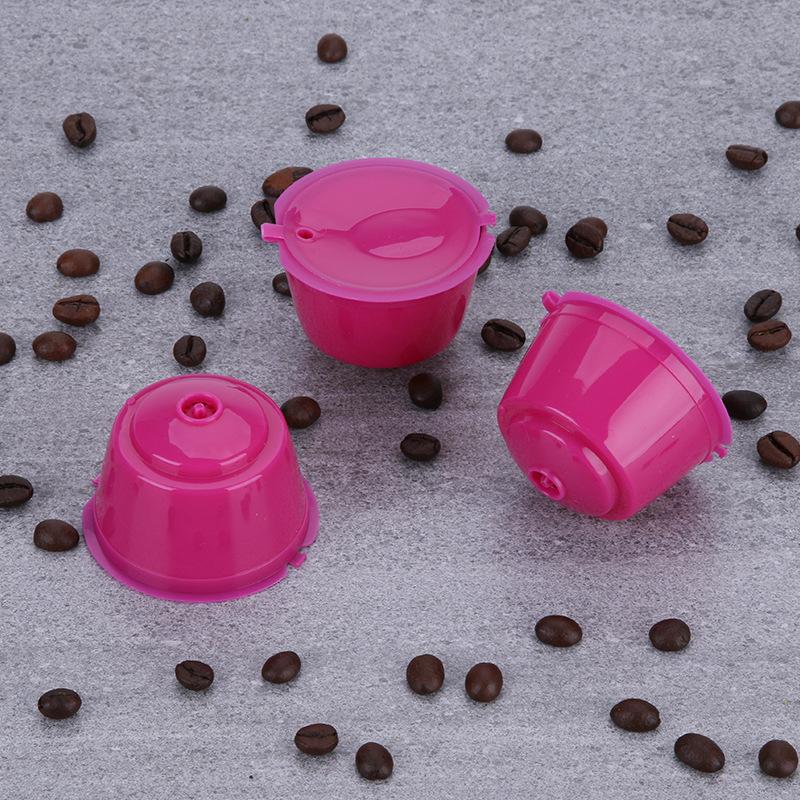 3Pcs Reusable Coffee Capsule Kits for Nescafe Dolce Gusto Machine Refillable Capsules Pod Compatible Filter Cups Dispenser