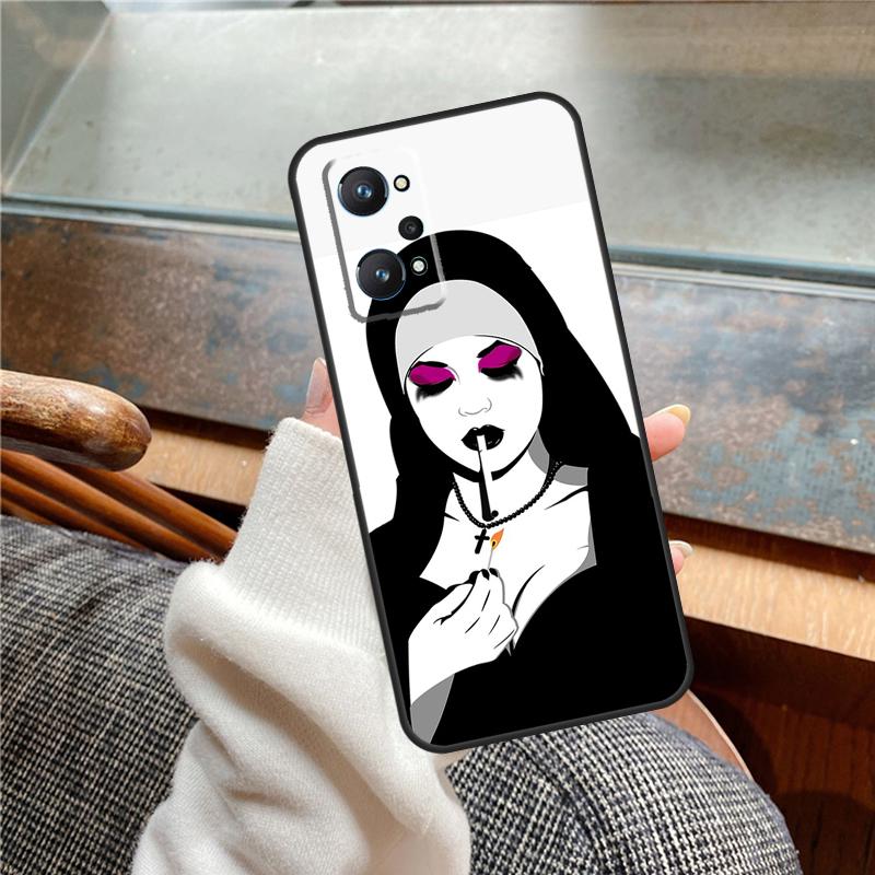 Sister Style Nun Sexy Girl Case For Realme 15 Pro 11 12 13 14 Pro Plus C65 C67 C61 C53 C55 C51 C25 C63 C71 C75 GT6 GT7