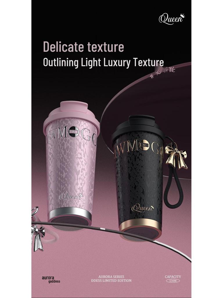 Goddess Ceramic 316 Insulated Coffee/Water Gift Cup with Straw