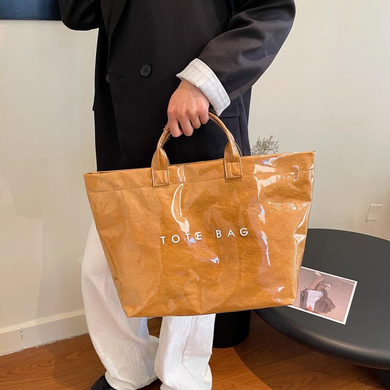 

2025 Women s Large Capacity Transparent PVC Handbag - Fashionable, Water-repellent, Simple Style 48.5*32*13.5 cm