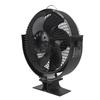 Stove Fan with 6 Blades, Air Circulation, Quiet Operation (Under 25dB), for Wood Stoves, Improves Heating Efficiency, Heat-Driven, Fireplace Burner Fa