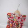 Tulip Sweet Round Neck Girls' Summer Dress with Small Flutter Sleeves, Cotton Princess Style - Stylish Children's Clothing for 2026.