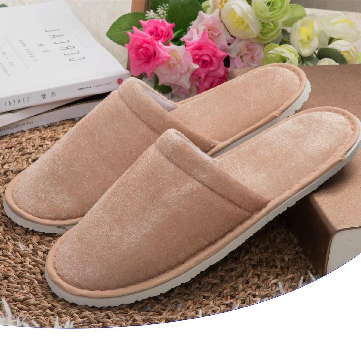 

Одноразовые тапочки для путешествий в гостинице, гигиенические тапочки для вечеринок, для дома, для гостей, для мужчин и женщин, унисекс, с закрытым носком, для салонов, для проживания в семье One Size хаки