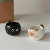 Cat Tea Mug Kitten Coffee Mug Tea Cup Cute Water Tumbler Large Caliber Drinking Cup Cappuccino Cup Coffee Tea Milk Mug Water Cup