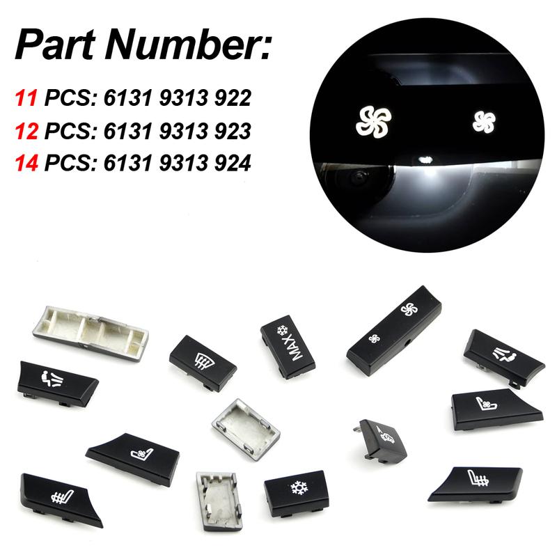 Car Dashboard Air Conditioner AC Button Heater Switch Cover For BMW 5/6/7 Series 5GT F10 F11 F18 F06 F12 F01 F02