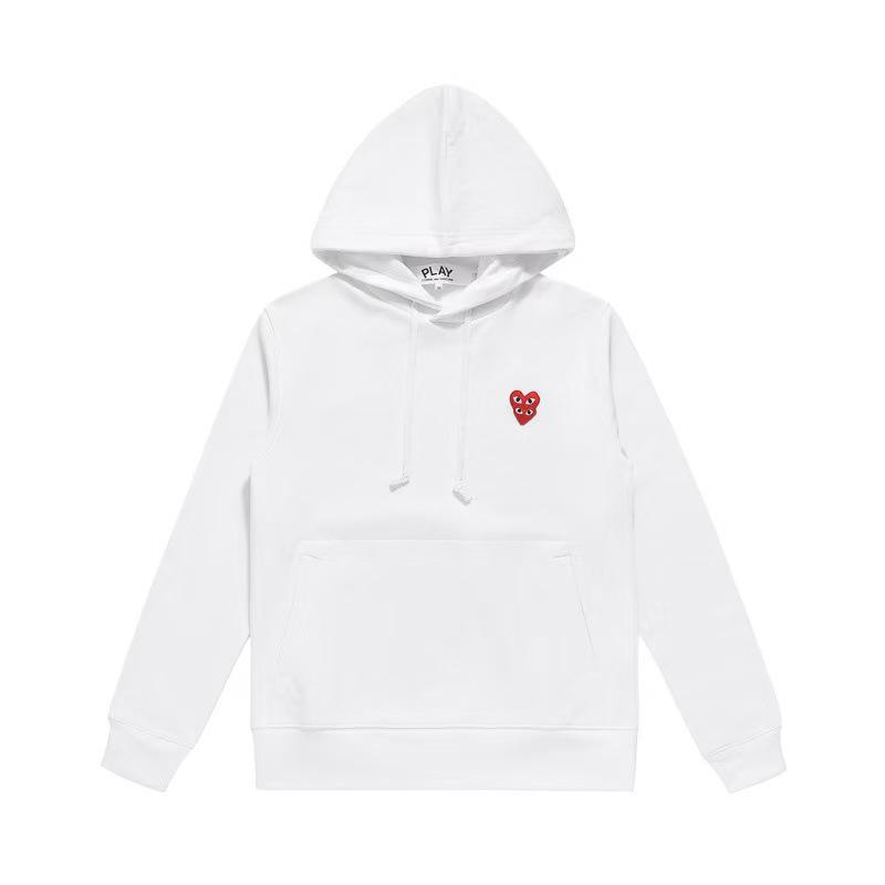 Chuan Jiu 2024 A/W Heart Hoodie: Unisex Stand Collar Zipper Pullover with Drawstring Hood