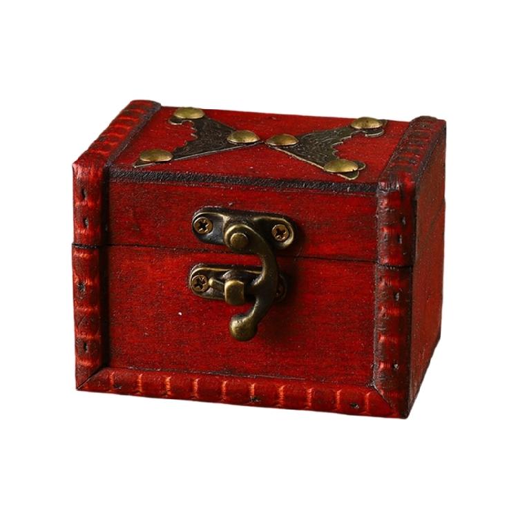 Eleganckie Pudełko do Przechowywania z Zamknięciem Zabezpieczającym Duża Pojemność Drewniane Organizery na Biżuterię Pamiątki Rodzinne