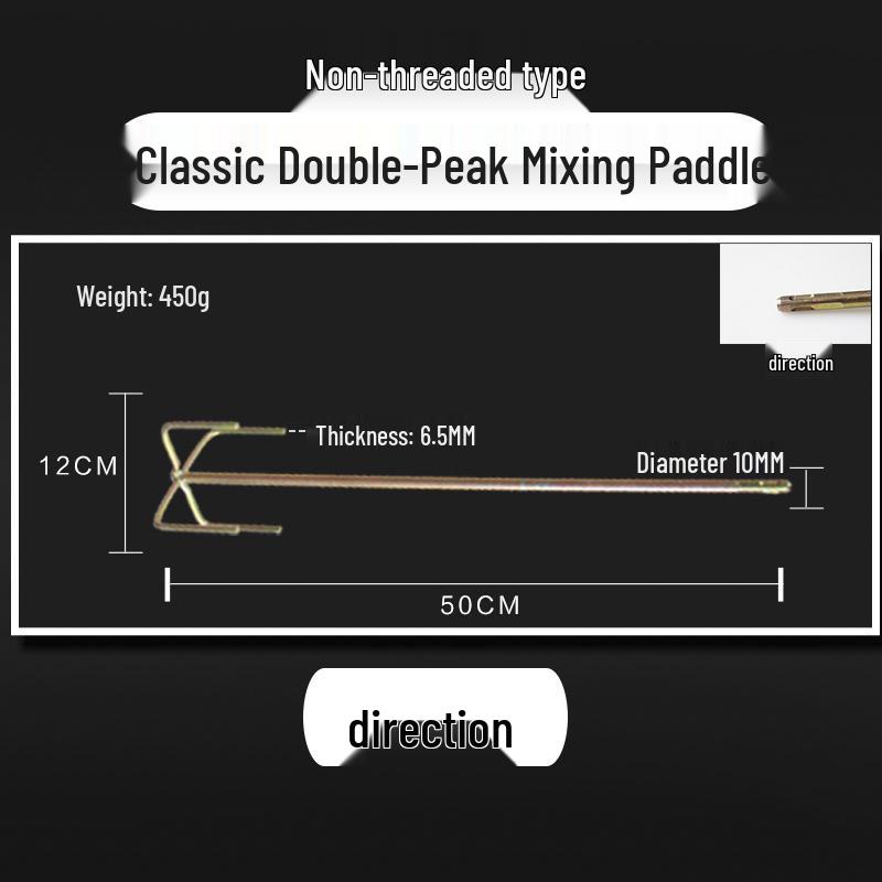 Thickened Mixing Rod for Drill: Ideal for Putty, Paint, and Coatings.