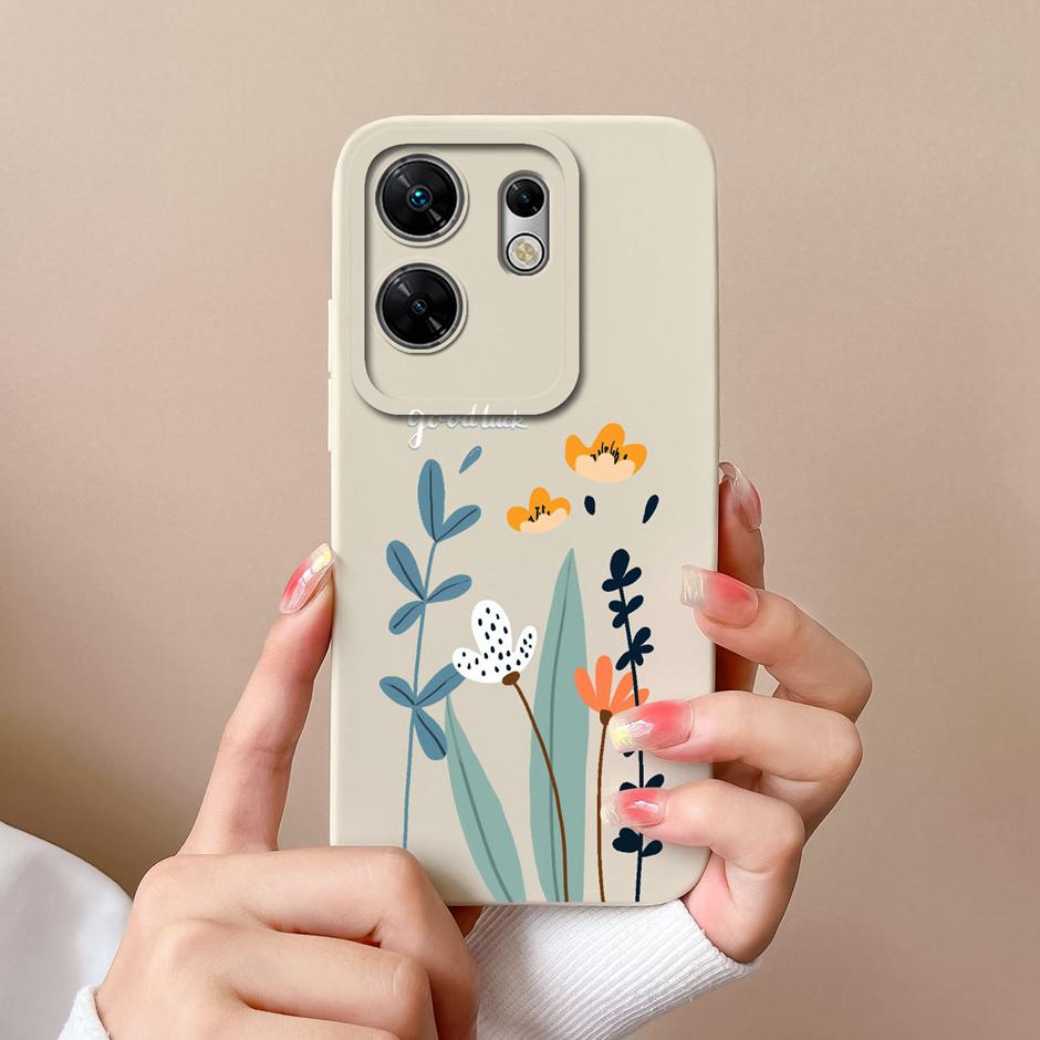 Für Infinix Zero 30 4G 5G Hüllen Lustiges Süßes Mädchen Katze Flüssigsilikon Weiche Handyhülle Für InfinixZero30 4G 5G Ultradünne Fundas