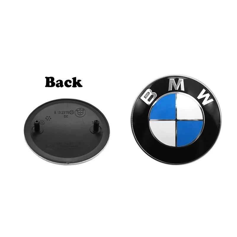 BMW M Car Logo Emblem 1/2pcs 82mm 74mm Compatible with E46 E36 E34 F10 E90 F30 E60 F30 E53 E30 E92 for Front Hood And Rear Trunk fsdf08
