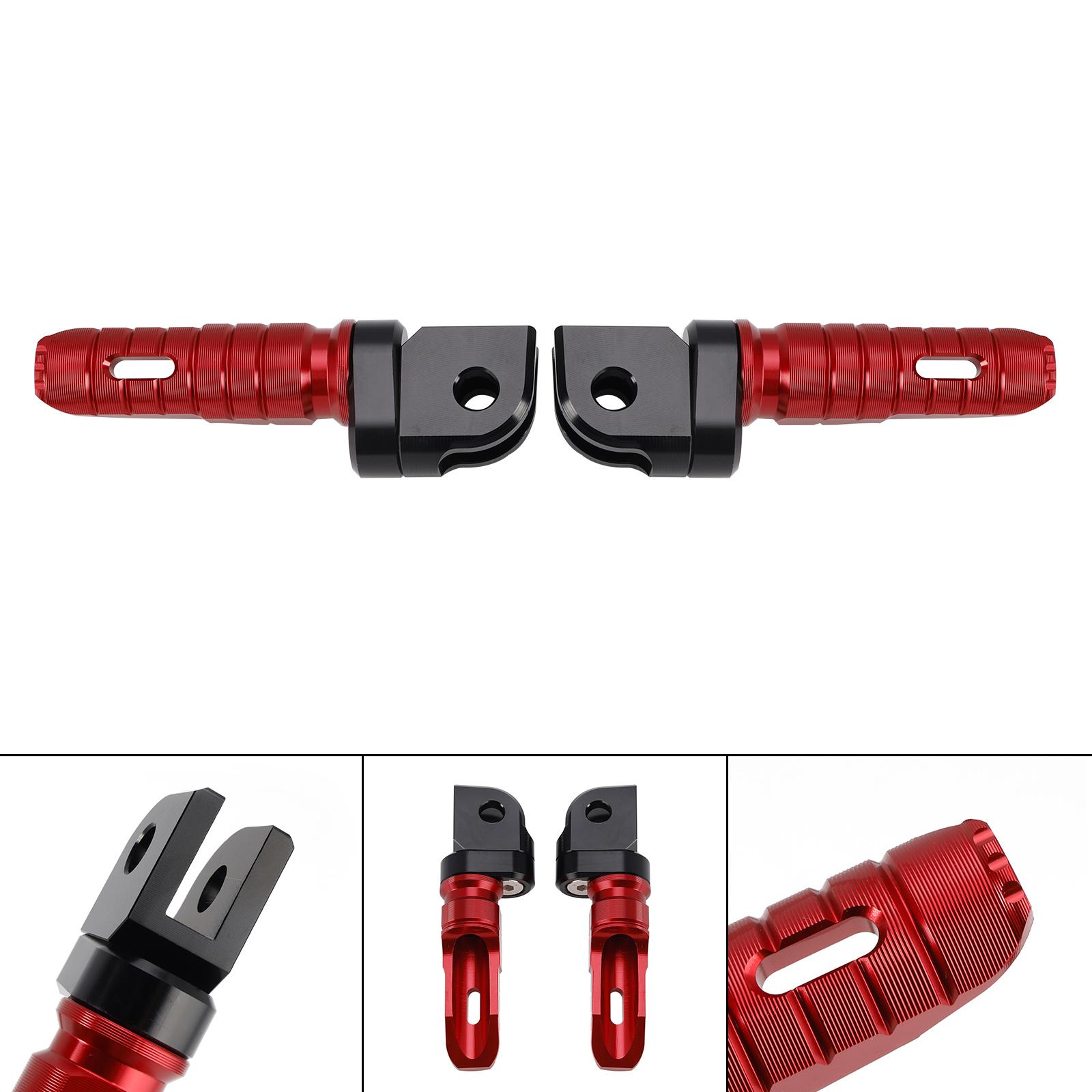 

Front Footrests Foot Pegs fit for KAWASAKI ZX-4R ZX-4RR 24-25 NINJA 400 18-24 Red