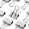 5-30pcs Binder Clips File Metal Paper Clips Silvery Paper Clip Clamp 15/19/32/40/50mm Stationery Clip Office School Supplies