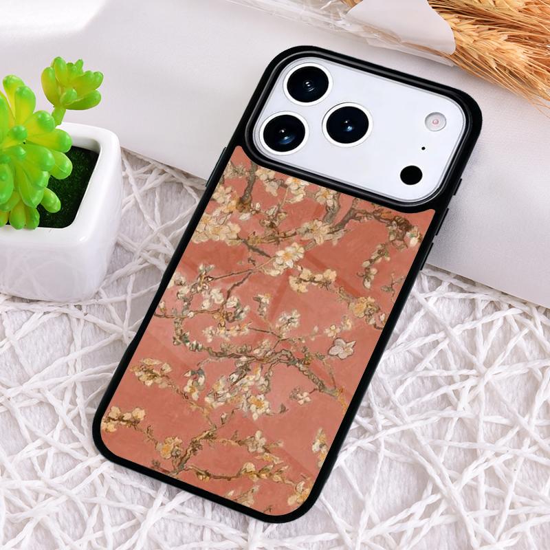 Blossoming Almond Tree Phone Case for iPhone 17 Air 16 15 11 12 14 13 Pro Max Shockproof Cover