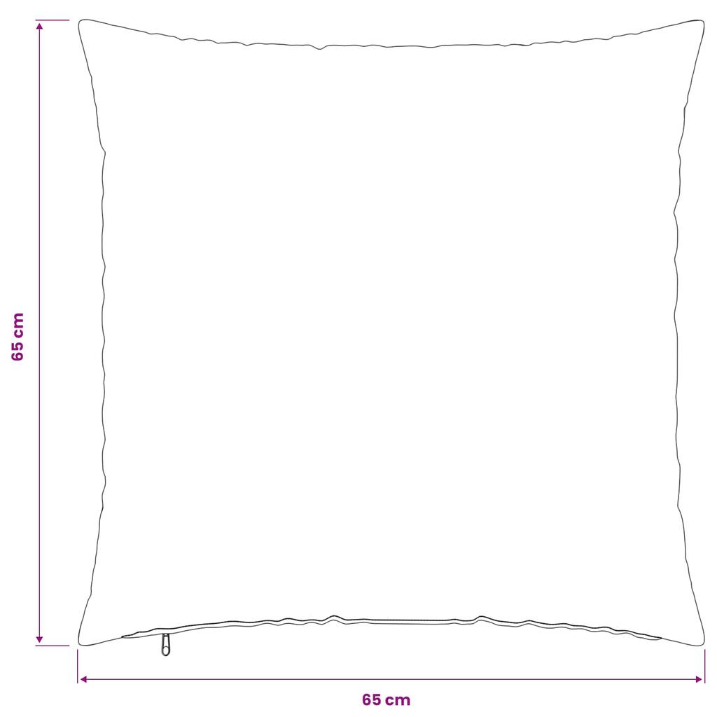 Pillow Cover 2 pcs HEERLEN Taupe 65 x 65 cm PV Fleece