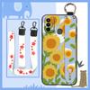 Lanyard Wristband Phone Case For Tecno Spark 7/Spark7T Anti-dust Wrist Strap Protective Ring Silicone Fashion Design