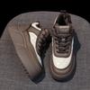 Leather Warm and Velvet High-top Shoes Women's Cotton Shoes New Winter Platform Casual Board Shoes Warm Bread Shoes