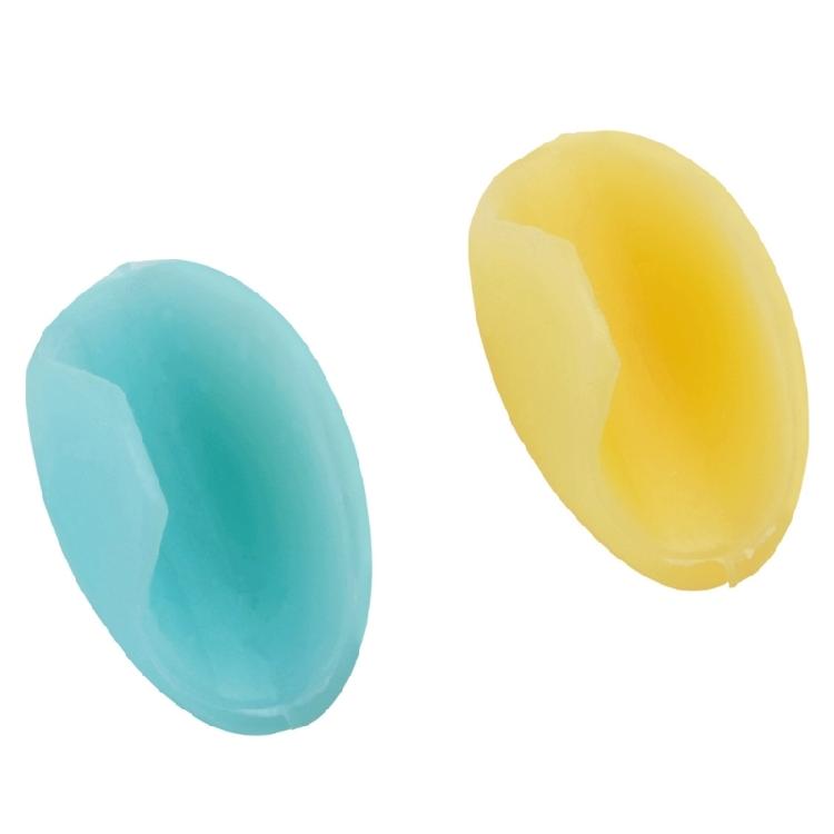 

2 Pcs Flute Thumb Rest Cushion Comfortable Silicone Finger Cover for Children жовтий/зелений