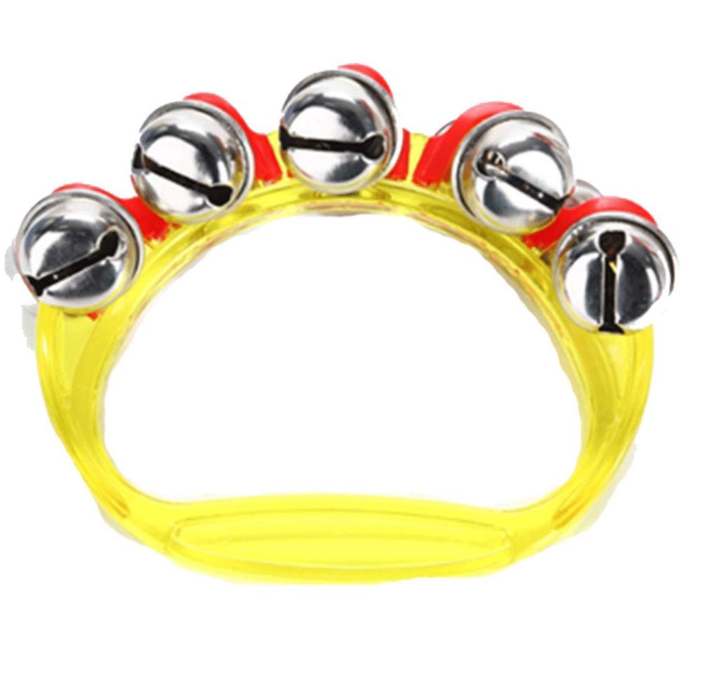 HWT Bells Musical Instruments Green Color 8 Pieces Set Ring Bells Children Eurhythmics Nursery Education Play Handbells Music Green (8 Bells)