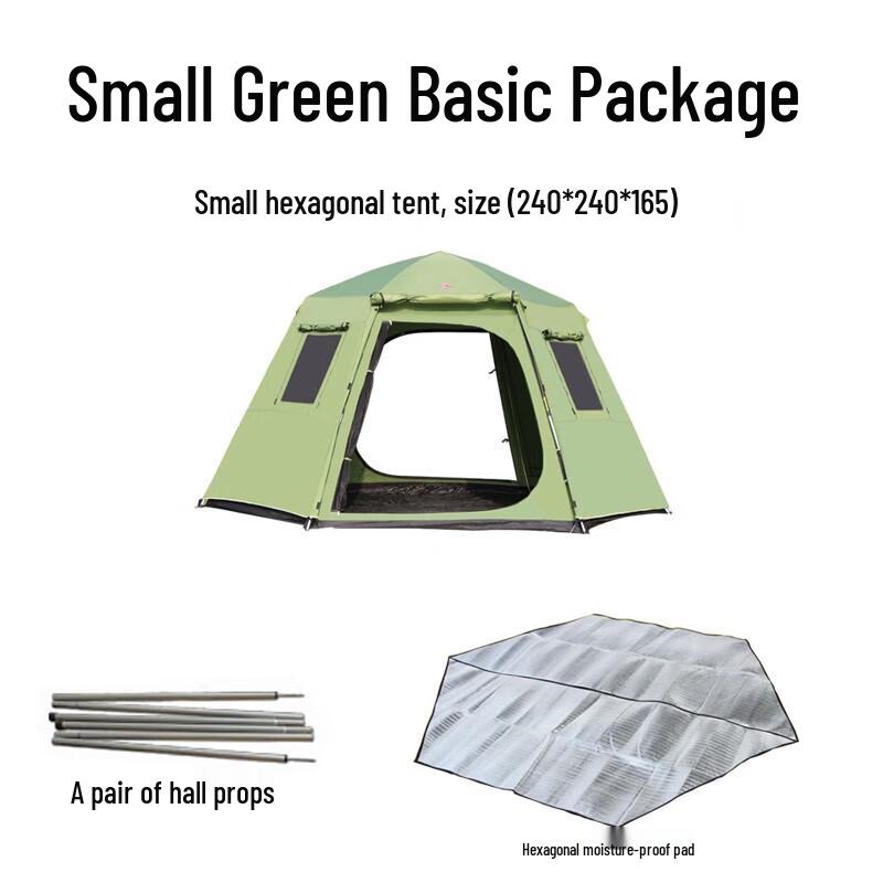 Original Wolf Automatic Pop-Up 3-4 Person Double-Layer Camping Tent