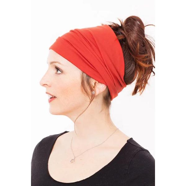 Head Neck Scarf For Women Ring Elasticity Circle Scarf Colorful Red Pink Headbands  New