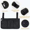 Wheelchair Armrest Side Storage Bag Portable Waterproofs Armrest Side Storage Bag Chair Organizers Arm Rest Pouches