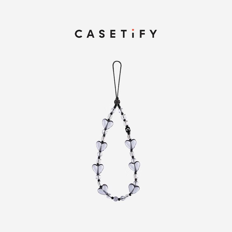 CASETiFY Cool Black Heart Phone Chain