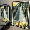Tolkien Wall Art Vintage Landscape Self-adhesive Art Poster Whitepaper Sticker DIY Room Bar Cafe Wall Decor